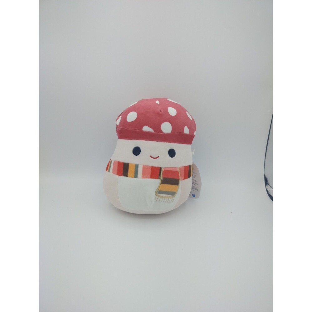 Squishmallows Malcolm The Mushroom 8" Striped Scarf Fall Holiday Plush NWT